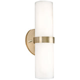 Kuzco Lighting WS9815-BG Milano LED Wall Sconce Light Brushed Gold Finish