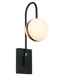 Alora Lighting WV302001MBBG Tagliato 20 inches Tall LED Wall Sconce Light, Matte Black Finish