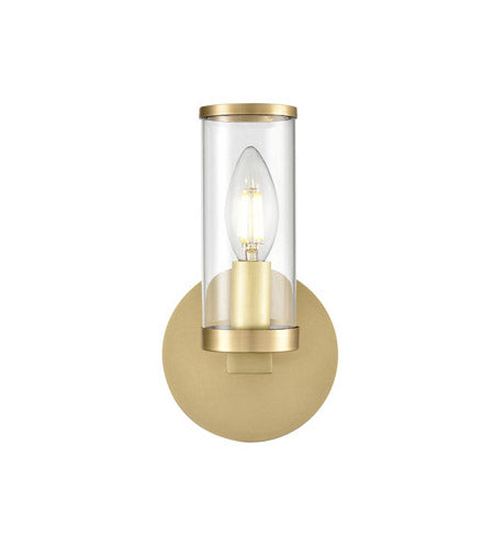Alora Lighting WV309001NBCG Revolve 1 Light 5 inch Brass Wall Sconce Wall Light