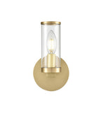 Alora Lighting WV309001NBCG Revolve 1 Light 5 inch Brass Wall Sconce Wall Light