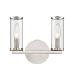 Alora Lighting WV309022PNCG Revolve 2 Light 10 inch Nickel Vanity Light Wall Light