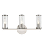 Alora Lighting WV309033PNCG Revolve 3 Light 18 inch Nickel Vanity Light Wall Light