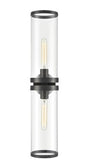 Alora Lighting WV311602UBCG LED Revolve II 2 Light 6 inch Vanity Wall Light Urban Bronze Clear Glass Finish