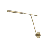 Alora Lighting WV316601VBMS Astrid Swing Arm Wall Sconce Light Vintage Brass Finish