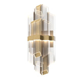 Alora Lighting WV318010TG Rowland Vertical Wall Sconce Light Titanium Gold Finish