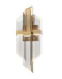 Alora Lighting WV318608TG Rowland Vertical Wall Sconce Light Titanium Gold Finish