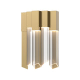 Alora Lighting WV318712TG Rowland Wall Sconce Light Titanium Gold Finish