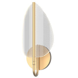 Alora Lighting WV321101NB Flora LED Wall Sconce Light Brass Finish