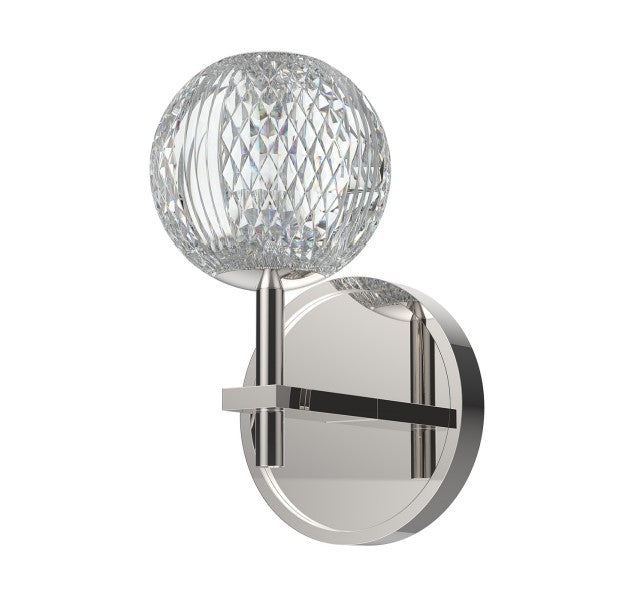 Alora Lighting WV321201PN Marni LED Wall Sconce Light Nickel Finish