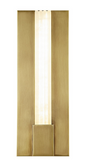 Alora Lighting WV322114VBAR Kismet 14 inches Tall Alabaster Glass LED Bathroom Vanity Light, Vintage Brass Finish