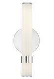 Alora Lighting WV324114PNGO Madison 14 inches Tall Glossy Opal Bathroom Vanity Light, Polished Nickel Finish