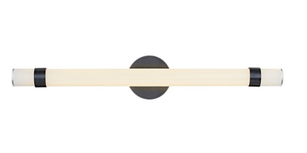 Alora Lighting WV324230UBGO Madison 30 inches Tall Glossy Opal Bathroom Vanity Light, Urban Bronze Finish