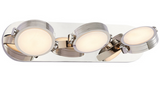 Alora Lighting WV325326PNAR Blanco 25.75  inches Wide Alabaster Glass Vanity Light, Polished Nickel Finish