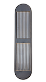 Alora Lighting WV330324UB Palais 24.13 inches Tall Clear Ribbed Bathroom Vanity Light, Urban Bronze Finish