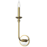 Alora Lighting WV351501VB Peabody LED Wall Sconce Light Brass Finish