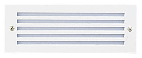 ELCO Lighting ELST82W LED Brick Light with Grill Faceplate 5.4W 3000K 340 lm 120V White Finish | BuyRite Electric