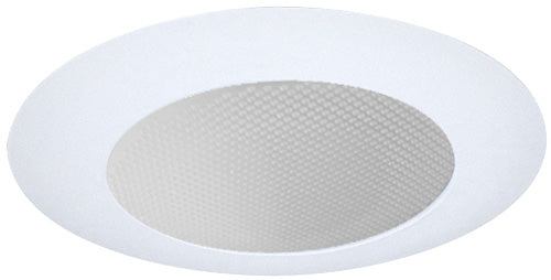 ELCO Lighting EL512W 5 Inch Shower Trim with Albalite Lens White Finish