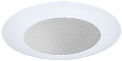ELCO Lighting EL512W 5 Inch Shower Trim with Albalite Lens White Finish