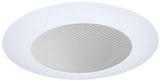 ELCO Lighting EL512SH 5 Inch Shower Trim with Albalite Lens White Finish