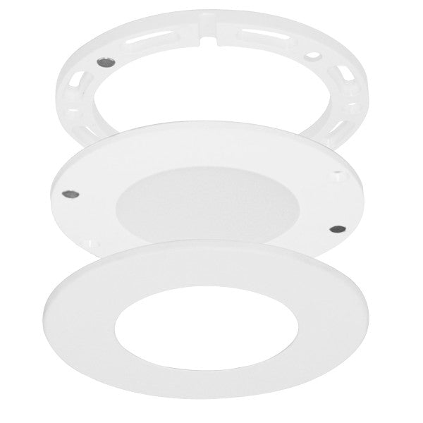 ELCO Lighting E261W Undercabinet Pucks, Sedum Mini Super Slim Round LED Puck Light 2.2W 3000K 170 lm 12V White Finish