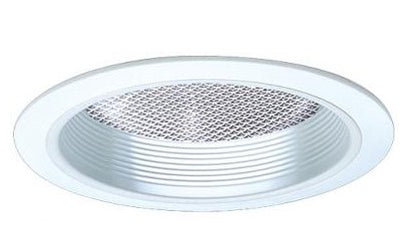 ELCO Lighting EL743W 7 Inch CFL Horizontal Reflector with Regressed Prismatic Lens and Baffle 42W White