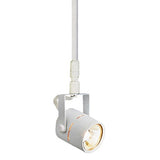 ELCO Lighting ET528-24W Electronic Low Voltage Cylinder Accent Light with Stem Extension Track Fixture 24" Extension 50W 12V White Finish