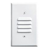 ELCO Lighting ELST64W Mini LED Step Light with Angled Louver 0.8W 3000K 120V White Finish