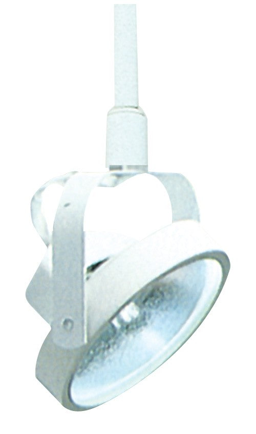 ELCO Lighting ET565-24W Electronic Low Voltage Gimbal Ring Accent Light with Stem Extension Track Fixture 24 inch Extension 50W 12V White Finish