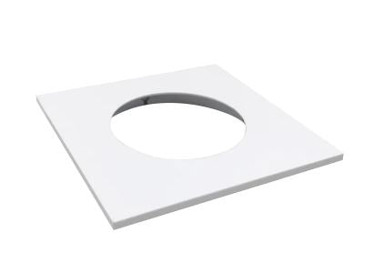 Nora Lighting NM2-2SETMPW Square Recessed Trim Matte Powder White Finish