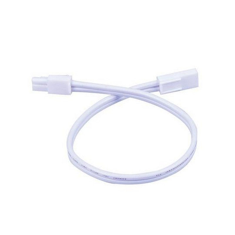 Westgate UCA-LC12-WHT 12 Inch Linking Cable for White UCA Series LED Undercabinet Lights White Finish