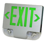 Westgate XT-C-ADJ-3GAAEM LED Red Single/Double Faceplate Combination LED Exit Sign and Emergency 120/277V