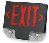 Westgate XT-C-ADJ-3RBBEM LED Red Single/Double Faceplate Combination LED Exit Sign and Emergency 120/277V