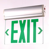 Westgate XT-EL1GCA-EM LED Exit Sign with Aluminium Housing, letter Color Green, Face Color White, Number of Faces Single Face