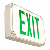 Westgate XT-WP-GG-EM LED Exit Sign Universal Single/Double Light, letter Color Green, Face Color White, Number of Faces Universal Single/Double