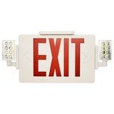 Westgate XTSL-CL-RW Super Slim LED Exit Sigh With Adjustable LED Heads Red Letters White Finish