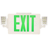 Westgate XTSL-CL-GW Super Slim LED Exit Sigh With Adjustable LED Heads Green Letters White Finish