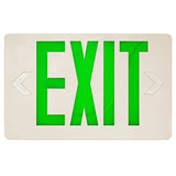 Westgate XTSL-GW Super Slim LED Exit Sign Green Letters White Finish