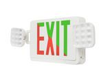 Westgate Lighting XTU-CL-RG-EM-RC 2-in-1 LED Color-Selectable Universal Combo Exit Sign, Color Temperature 6132K, 3.5W