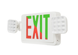 Westgate Lighting XTU-CL-RG-EM 2-in-1 LED Color-Selectable Universal Combo Exit Sign, Color Temperature 6132K, 3.5W