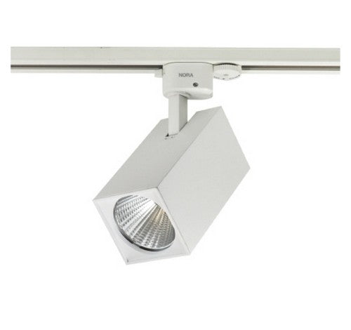Nora Lighting NTE-854 2200lm 26W Jason Square LED Track Fixture 3500K, 80 CRI- BuyRite Electric