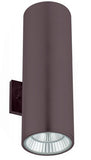 WestGate WMCL-UDL-MCT-BR Wall Mount Cylinder Light 40 Watt Multi-Color Bronze Brushed  Finish
