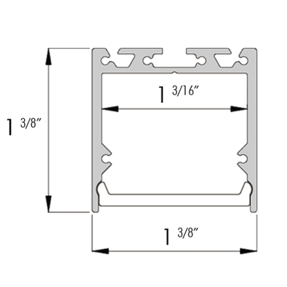 Core Lighting ALP140-48 1.4 Inches Wide Suspended/Surface LED Profile - 48 Inches
