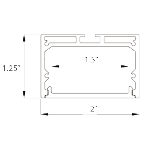 Core Lighting ALP160-48 Suspended/Surface Mount Designer LED Profile - 48 Inches