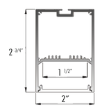 Core Lighting ALP220-48 2 Inches Wide Designer Surface/Suspended LED Profile - 48 Inches