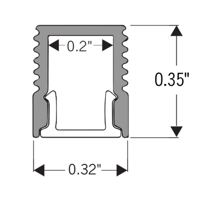 Core Lighting ALP40-48 Surface Mount LED Profile - 48 Inches