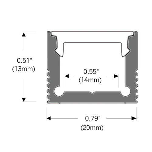 Core Lighting ALP70-48 Designer Surface Mount LED Profile - 48 Inches