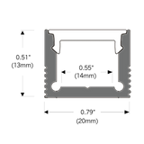 Core Lighting ALP70-48 Designer Surface Mount LED Profile - 48 Inches