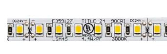 Core Lighting LSM45-60K-PF-24V Indoor 4.4W per ft. Flexible LED Strip 24 Volts Color Temperature 6000K