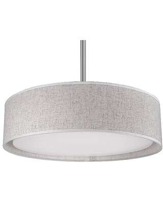 Kuzco Lighting PD7920-BE LED Dalton Semi-Flush Mount Ceiling Light 120V Beige Finish