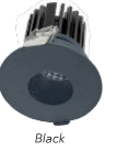 Westgate LRD-10W-35K-3WTRPH-BK 3 Inch LED Architectural Winged Recessed Light Pin Hole Trim Black Finish